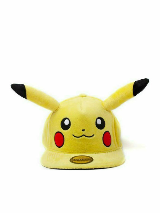 Difuzed Παιδικό Καπέλο Jockey Pokemon Pikachu Κίτρινο Difuzed Παιδικό Καπέλο Jockey Pokemon Pikachu Κίτρινο