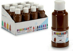 Pincello Tempera Tempera Colour Paint Bottle 120ml Brown