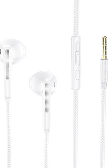 Borofone BM63 Melodic Handsfree cu două căști cu mufă 3.5mm Alb
