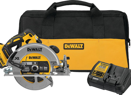 DEWALT Δισκοπρίονο 18V 1x5Ah με Σύστημα Αναρρόφησης