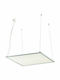Fan Europe Square Pendant LED Panel 40W with Warm to Cool White Light 60x60cm