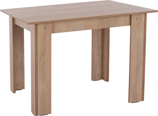 Kelvin Τραπέζι Κουζίνας Ξύλινο Sonama Oak 110x80x77εκ.