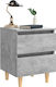 Nachttisch Grey Concrete 40x35x50cm