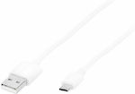 Blow 1m Regular USB 2.0 to micro USB Cable White (DM-66-070)