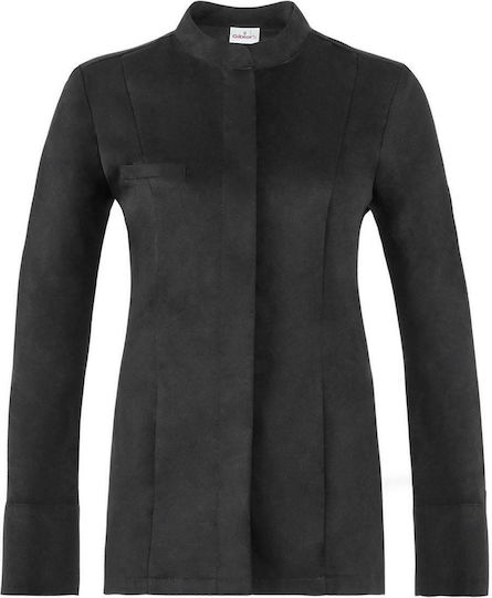 Giblor's Coat Chef Female Black with Long Sleeve Denise