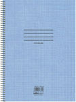 Salko Paper Σπιράλ Τετράδιο Ριγέ Α4 125 Φύλλων 5 Θεμάτων Colorline Μπλε