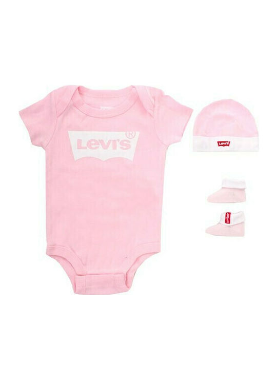 Levi's Къс ръкав Розов 3бр