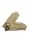 Verde Women's Gloves Beige 02-579