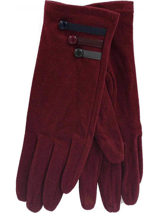 Verde 02-605 Μπορντό Γυναικεία Fleece Γάντια