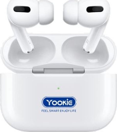 Yookie YKS17 In-Ear Bluetooth-Freisprecheinrichtung Kopfhörer mit Ladeetui Weiß