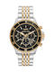 Michael Kors Bayville Herrenuhr 44mm Chronograph Batterie mit Metallarmband