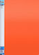 Diakakis Clipboard Flexible with 20 plastic sleeves Slides for Paper A4 Orange Littlies 1pcs