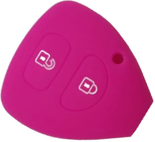 Husă Cheie din Silicon cu 2 Butoane pentru Toyota în Culoarea Violet