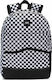 Vans Skool Black White Checkerboard Schulranzen Rucksack Junior High-High School in Schwarz Farbe L31 x B12 x H42cm 22Es