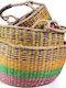 Soulworks Set dekorative Körbe mit Griffen Colorful 5Stück