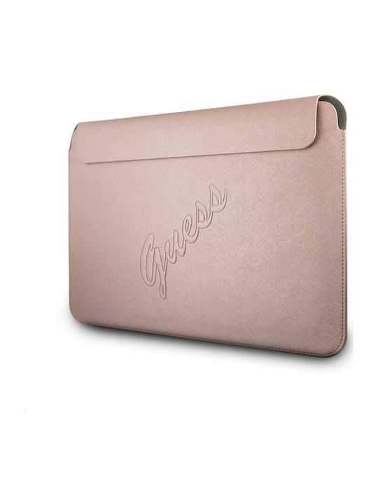 Guess Saffiano Θήκη για Laptop 13" σε Ροζ χρώμα