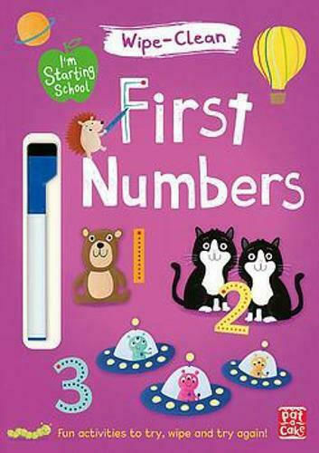 I'm Starting School: First Numbers , Abwischbares Buch mit Stift