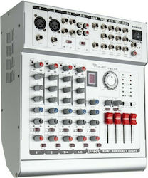 Azusa PMX-6S Самоусилваща Аналогова Конзола 6 Канала 2 XLR Входа