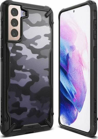 Ringke Fusion X Back Cover Πλαστικό Camo Black (Galaxy S21+ 5G)