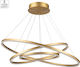 Home Lighting Pendant Lamp with Built-in LED Gold