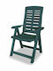 Scaun de exterior Plastic Verde 4buc 60x61x108cm