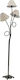 Inart Floor Lamp H160xW35cm. with Socket for Bulb E14 Black