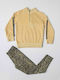 Kids' Set with Leggings Winter 2pcs Beige