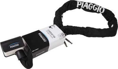 Piaggio Αντικλεπτική Αλυσίδα Μοτοσυκλέτας με Κλειδαριά και Μήκος 120εκ. Μαύρο Χρώμα