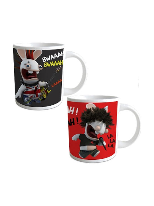 Rabbids Ceramic Cup Black 2pcs