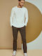 Nasir MP-N-PNT-W20-016 Men's Elastic Chino Trousers Khaki