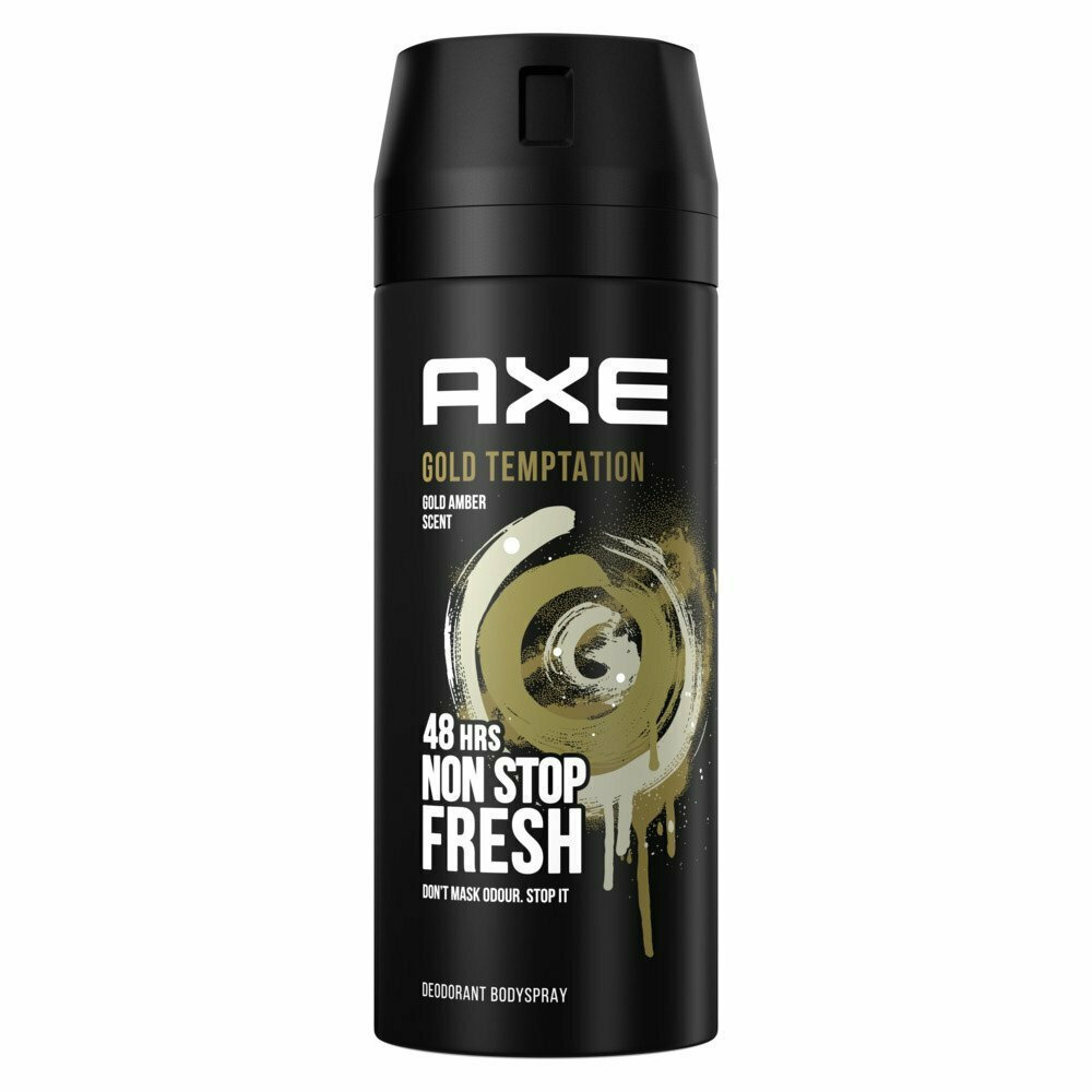 Axe Gold Temptation Gold Amber 48hrs Non Stop Fresh Deodorant Bodyspray