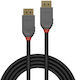 Lindy Кабел DisplayPort мъжки - DisplayPort мъжки 2м Черен (36482)