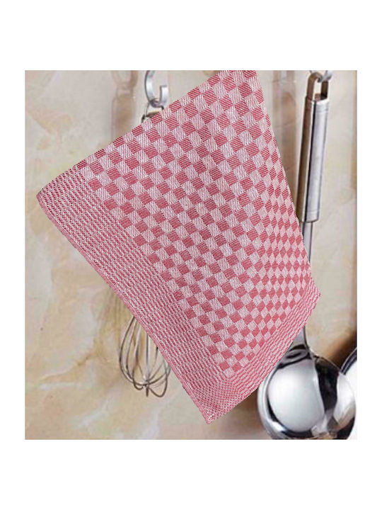 Linea Home Pixel Tea Towel in Red Color 48x68cm 1pcs