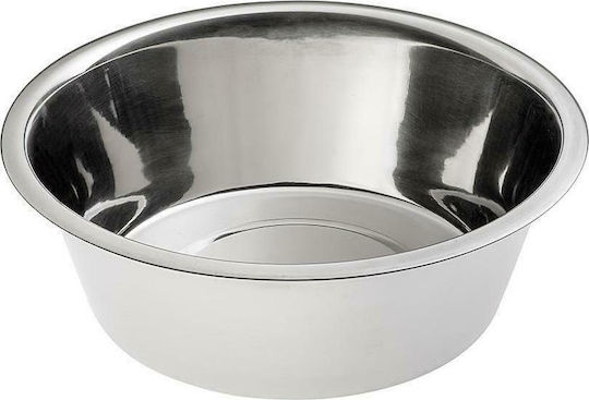 Ferplast Orion Stainless Steel Bowl Food & Water Slow Feeder for Dog & Cat 2.8lt 25cm in Silver Color