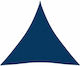 vidaXL Triangle Shade Sail Blue With Hoop & wit...