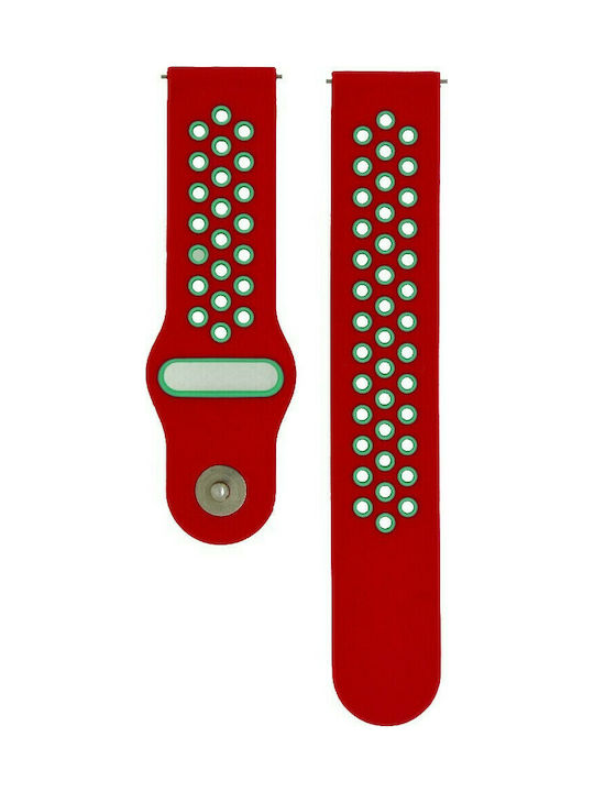 Ancus Armband Silikon mit Pin Rot () 32124