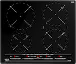 Teka IZC 64630 BK MST Autonomous Cooktop with Induction Burners and Locking Function River Black 60x51cm