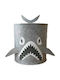 ecarla Children's Storage Box made of Fabric Shark Gray 35x35cm 1pcs