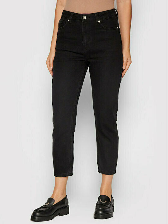Vero Moda High Waist Women's Jean Trousers in Regular Fit Black