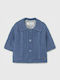 Kinderstrickjacke Gestrickt Blau