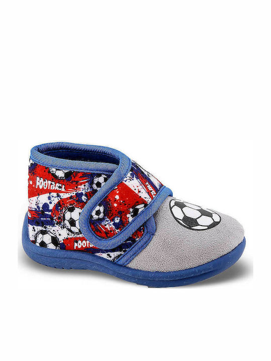 Kinderhausschuhe Stiefel Blau
