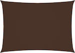 vidaXL Shade Sail Brown 3.5x4.5m Rectangle made of Oxford fabric