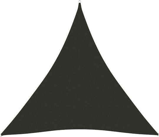 vidaXL Triunghi Umbrela Sail Gri Cu cerc & cu strat PU 6x6m confecționat din țesătură Oxford