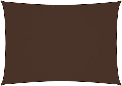 vidaXL Shade Sail Brown 3x4.5m Rectangle made of Oxford fabric