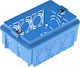 Aca Flush Electrical Box Branching 3 Element 111x73x51mm in Blue Color