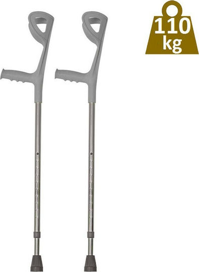 Alfa Care Βακτηρία Αγκώνα Γκρι AC-240