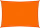 vidaXL Rectangular Shade Sail Orange With Hoop & with PU Coating 2x4m