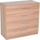 Wooden Chest of Drawers with 4 Drawers 72x33.5x67cm