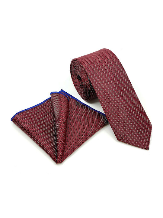 Legend Accessories Synthetic Men's Tie Set Printed Burgundy