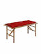 Bench Outdoor Bamboo with Pillows 118x38x45cm